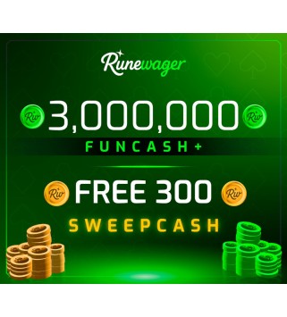 Runewager 3000000 Fun Cash + FREE 300 Sweep Cash Key GLOBAL